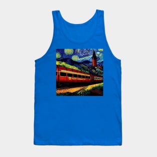 Starry Night Wizarding Express Train Tank Top